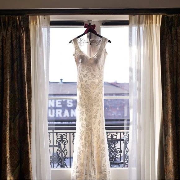 OLVI'S | Dresses | Olvi French Lace Wedding Dress | Poshmark